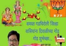 आमदार श्री कृष्णा गजबे यांच्या वतीने समस्त जनतेला दिवाळीच्या शुभेच्छा…