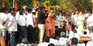 मार्कंडेय देवस्थान दुरुस्ती करीता हजारो भाविकांचा जिल्हाधिकारी कार्यालय वर भव्य मोर्चा ….