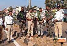 वाहतून पोलिस विभागाने लावली शहरात असंख्य झाडे…