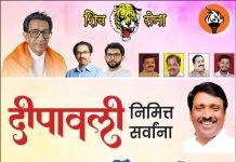 शिवसेना उबाठा जिल्हा प्रमुख वासुदेव शेडमाके यांच्या वतीने जिल्हावासियांना दिवाळीच्या