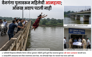 वैनगंगा पुलावरून महिलेची आत्महत्या; ओळख अद्याप पटली नाही…