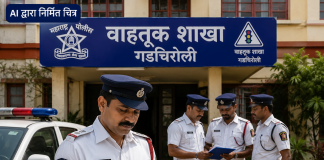 गडचिरोली पोलीस दलात मोठा प्रशासकीय फेरबदल; १० पोलीस कर्मचाऱ्यांची एकाच वेळी वाहतूक शाखेत बदली…