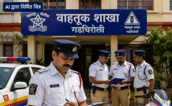 गडचिरोली पोलीस दलात मोठा प्रशासकीय फेरबदल; १० पोलीस कर्मचाऱ्यांची एकाच वेळी वाहतूक शाखेत बदली…