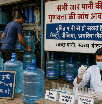 गडचिरोलीत जार पाण्याच्या गुणवत्तेवर मोठा प्रश्नचिन्ह; सर्व वॉटर प्लांट तपासणीची मागणी…